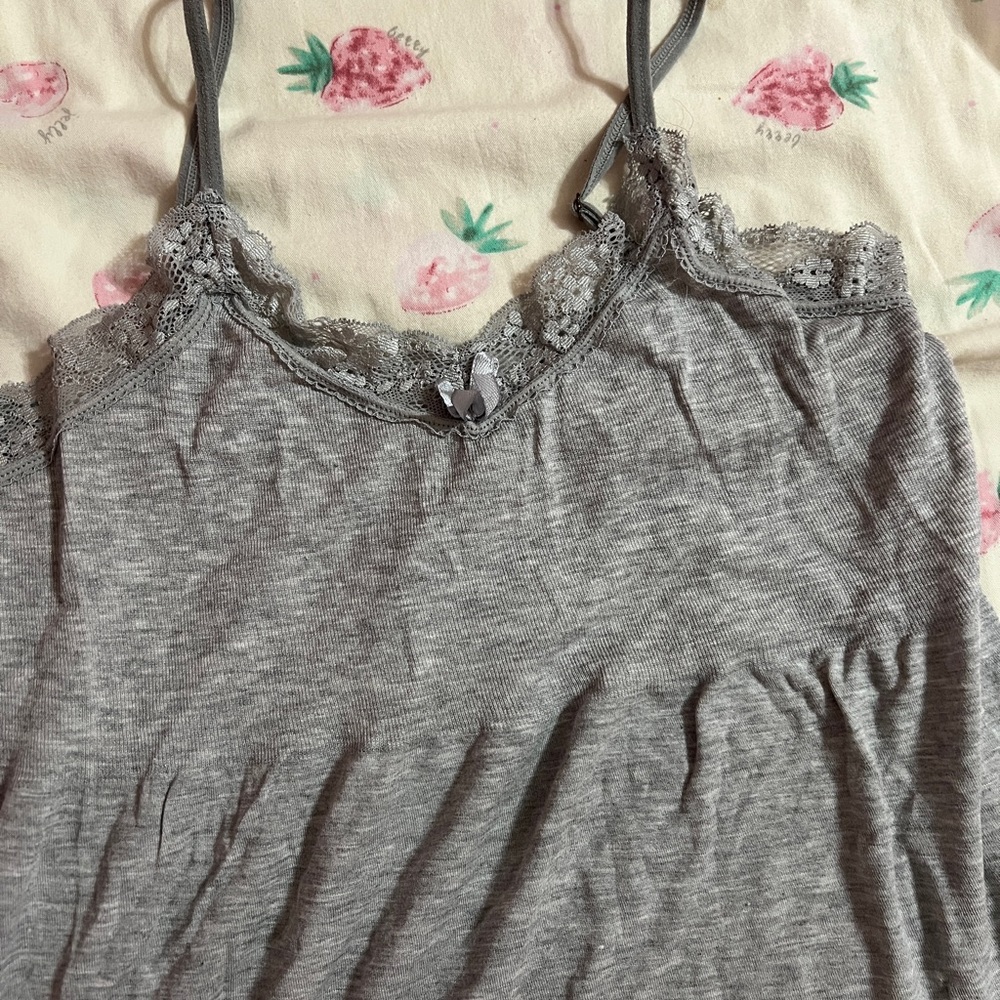 lace grey sleep dress ♡